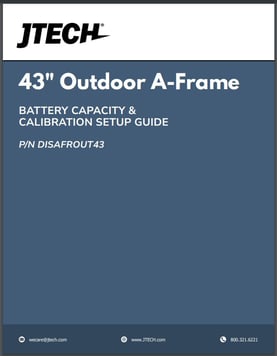 43 inch outdoor A-Frame Calibration Settings
