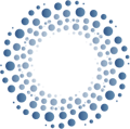 Dotted Circles Dark Blue