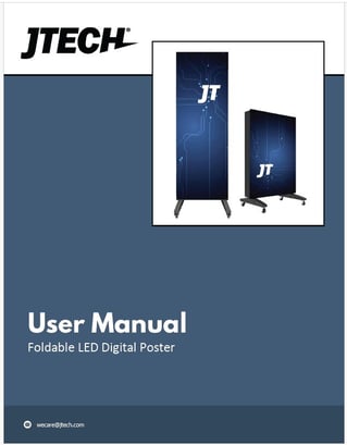 Foldable LED Poster User Guide