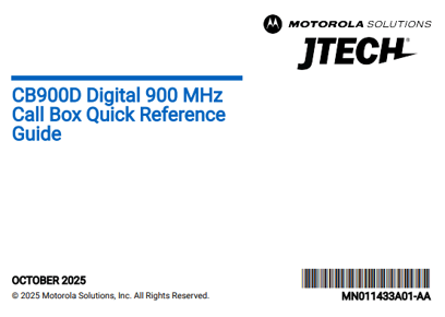 CB900 Quick Reference Guide
