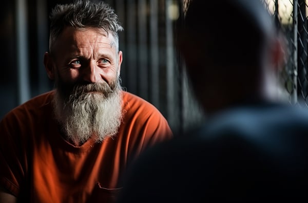 Prisoner and Lawyer Meeting