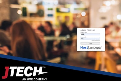 HostConcepts Log-In Screen