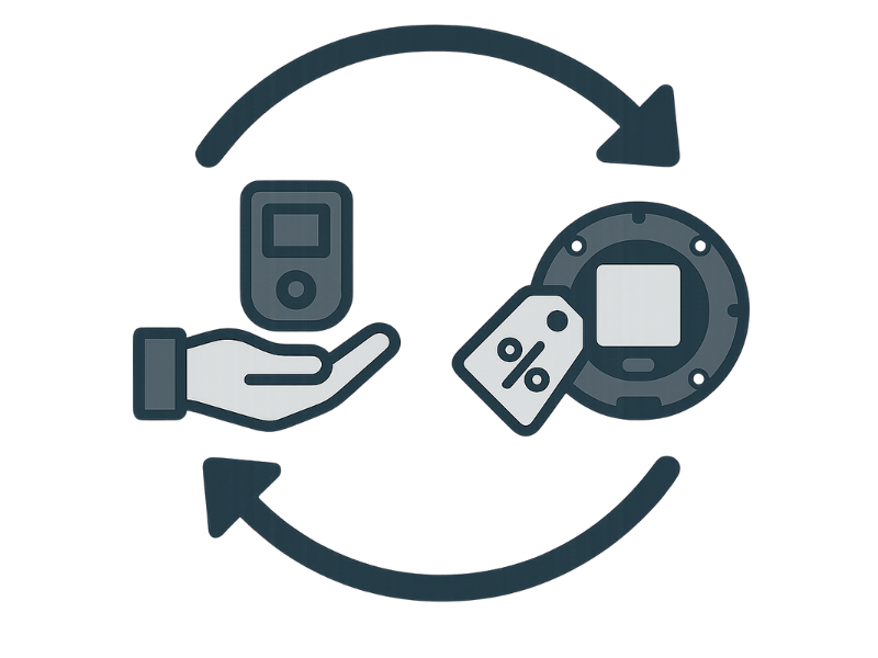 Trade up icon