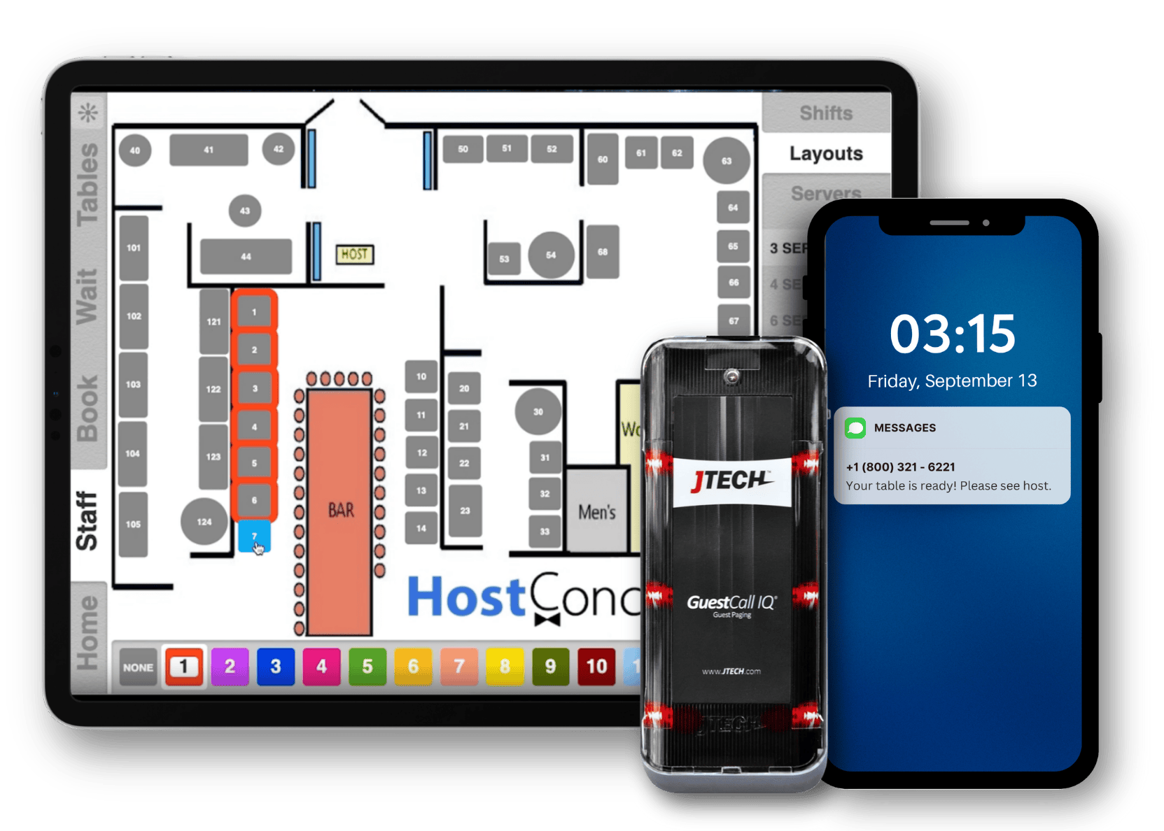 HostConcepts Image with Pager and Phone